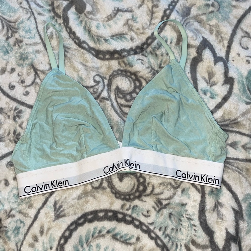Light blue Calvin Klein bralette